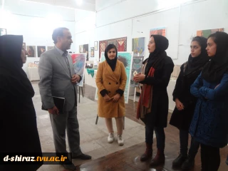 بازدید تعدادی ازمسئولین استان از نمایشگاه دستاوردهای دانشکده