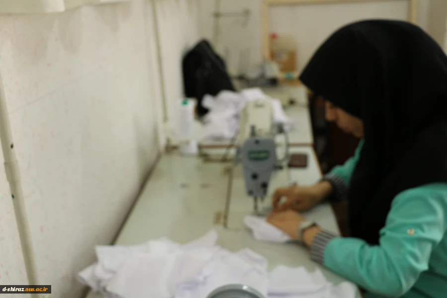 تولید 2هزار ماسک استاندارد در دانشکده فنی و حرفه ای دختران شیراز 3