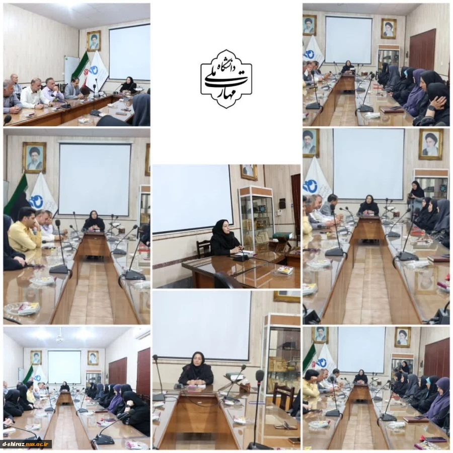 دیدار نوروزی رئیس دانشگاه ملی مهارت دختران الزهرا خانم دکتر براتی با کارکنان  2