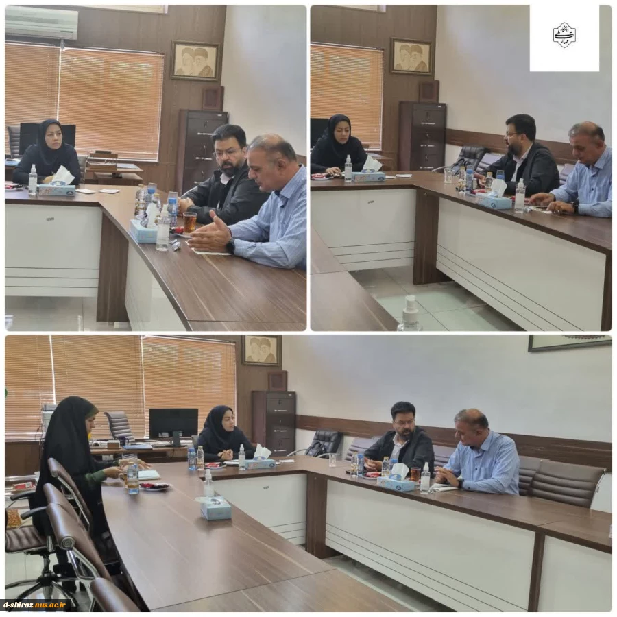 تشکیل جلسه  با قائم مقام شهرداری شیراز و رئیس دانشگاه ملی مهارت دختران الزهرا شیراز خانم دکتر مریم براتی 2