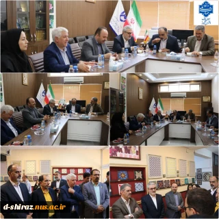 نشست رسمی رئیس دانشگاه ملی مهارت، جناب آقای دکتر غلامرضا زمانی با سرپرست دانشگاه دختران الزهرا (س) شیراز، سرکارخانم دکتر مریم براتی