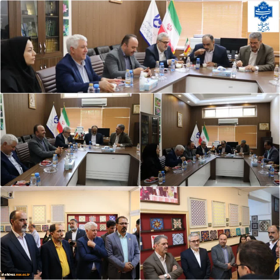 نشست رسمی رئیس دانشگاه ملی مهارت، جناب آقای دکتر غلامرضا زمانی با سرپرست دانشگاه دختران الزهرا (س) شیراز، سرکارخانم دکتر مریم براتی 2