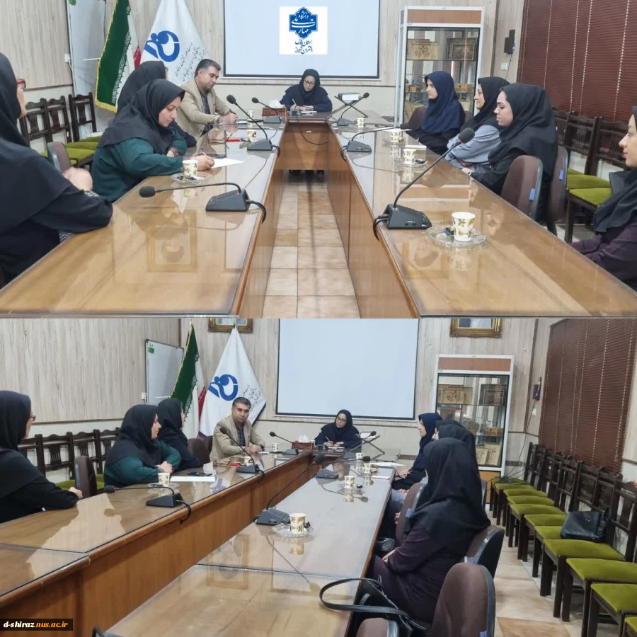 نشست سرپرست دانشگاه ملی مهارت دختران الزهرا شیراز با مشاورین دانشکده  2