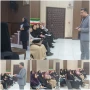 جلسه معاون آموزشی،جناب آقای دکتر رحمانی با کارکنان دانشگاه برای برنامه‌ریزی امتحانات پایان‌ترم