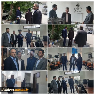 بازدید مهندس اکبری‌زاده، سرپرست اداره کل پژوهش و فناوری دانشگاه ملی مهارت از آزمایشگاه‌های آموزشکده ملی مهارت دختران شیراز